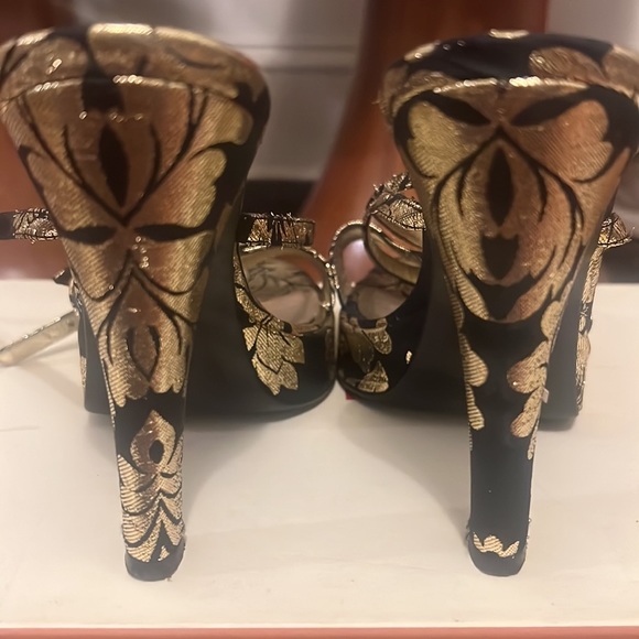 Dolce&Gabbana runway brocade platform and diamanté shoes - Picture 5 of 8